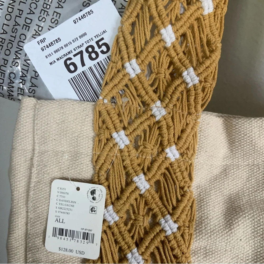 Free People ~ Mia Macrame Strap Tote ~ NWT - Picture 12 of 16
